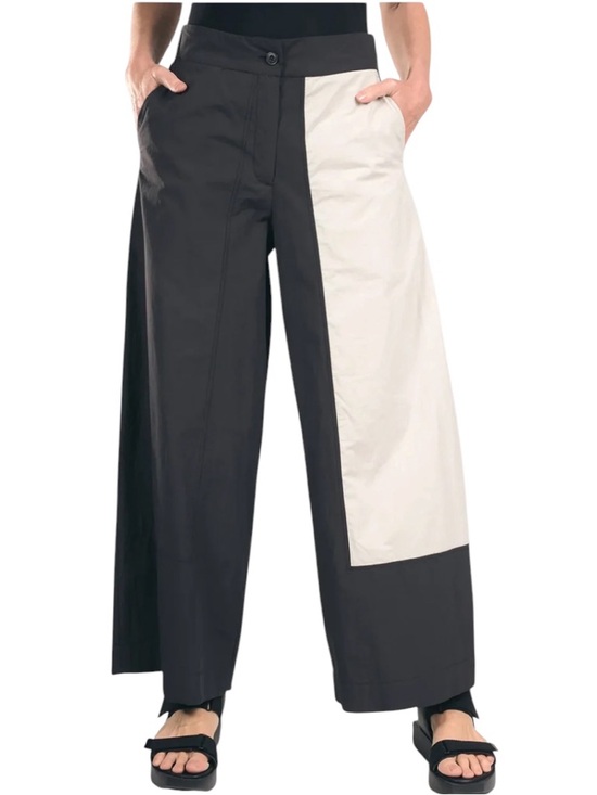 Alembika Pants - Alembika Urban Zen Colorblock Crop Pants Black Stone NWT Size 3 | US 10-12 FLAW